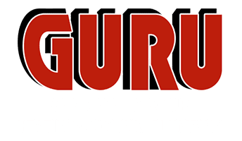 Guru Plumbing, Heating and Cooling Logo for Dark Background Guru Plumbing, Heating and Cooling Logo for Dark Background