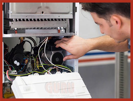 Expert technician in Surrey engaged in furnace repair