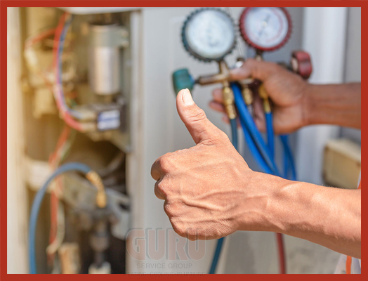 Experienced technician conducting heating system maintenance